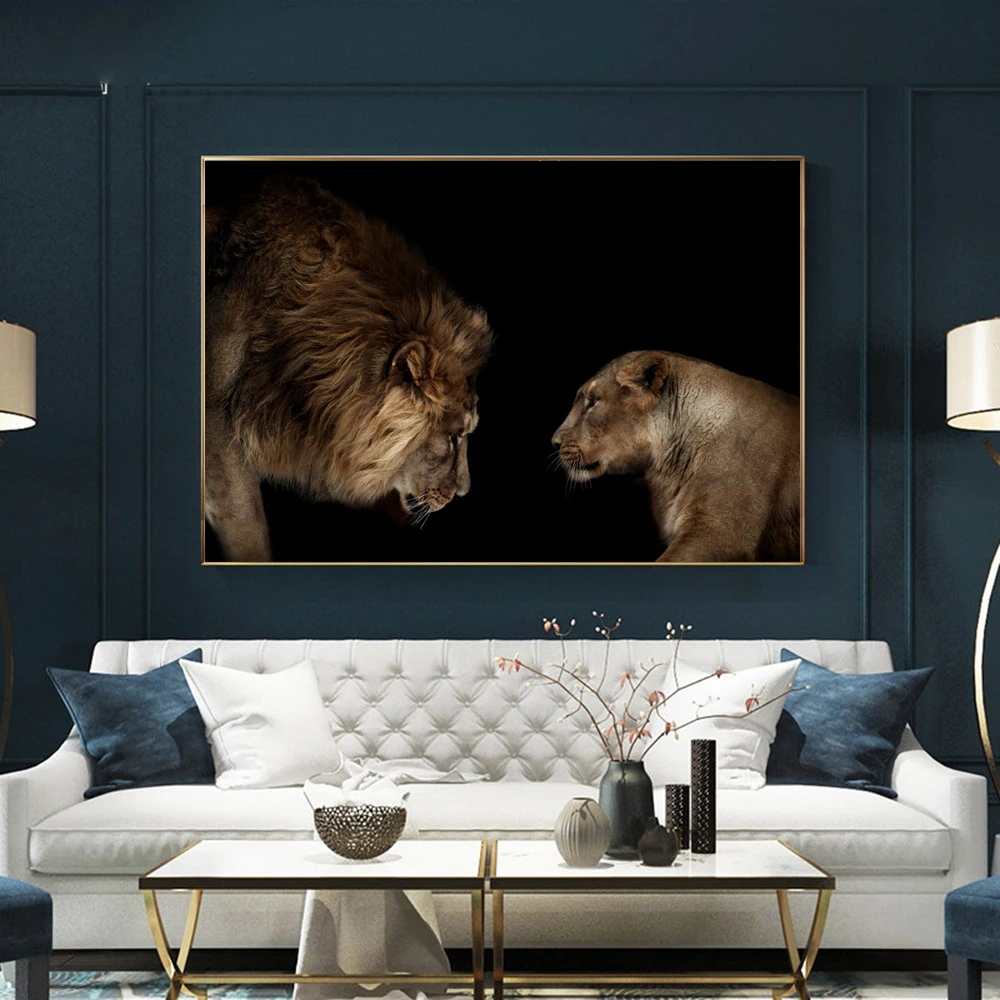 Modern Animal Art Canvas Paintings Lion Lover Canvas Prints on the Wall Canvas Picture For Living Room Cuadros Home Decor 
Modern Animal Art Canvas Paintings Lion Lover Canvas Prints on the Wall Canvas Picture For Living Room Cuadros Home Decor