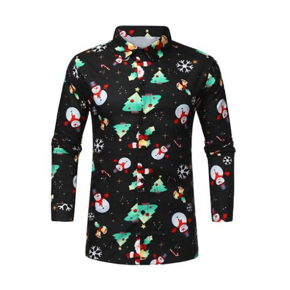 2021 Autumn Shirt Long Sleeve Slim Fit Soft Texture Men Shirt Snowflakes Santa Claus Print Party Shirt
2021 Autumn Shirt Long Sleeve Slim Fit Soft Texture Men Shirt Snowflakes Santa Claus Print Party Shirt