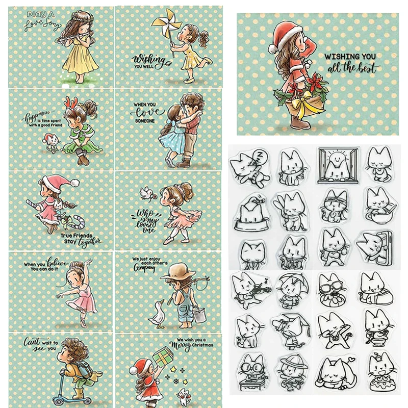 Metal Cutting Dies Corresponding Clear Transparent Stamp Windmill Christmas Ballet Girls Daily Cats DIY Card Making Crafts 2021
Metal Cutting Dies Corresponding Clear Transparent Stamp Windmill Christmas Ballet Girls Daily Cats DIY Card Making Crafts 2021