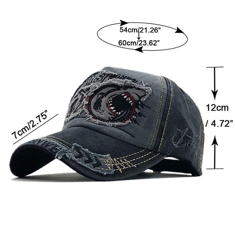 Cotton Shark Embroidery Baseball Cap For Women Men Casual Fashion Adjustable Baseball Cap Trendy Hat Dropship Wholesale
Cotton Shark Embroidery Baseball Cap For Women Men Casual Fashion Adjustable Baseball Cap Trendy Hat Dropship Wholesale