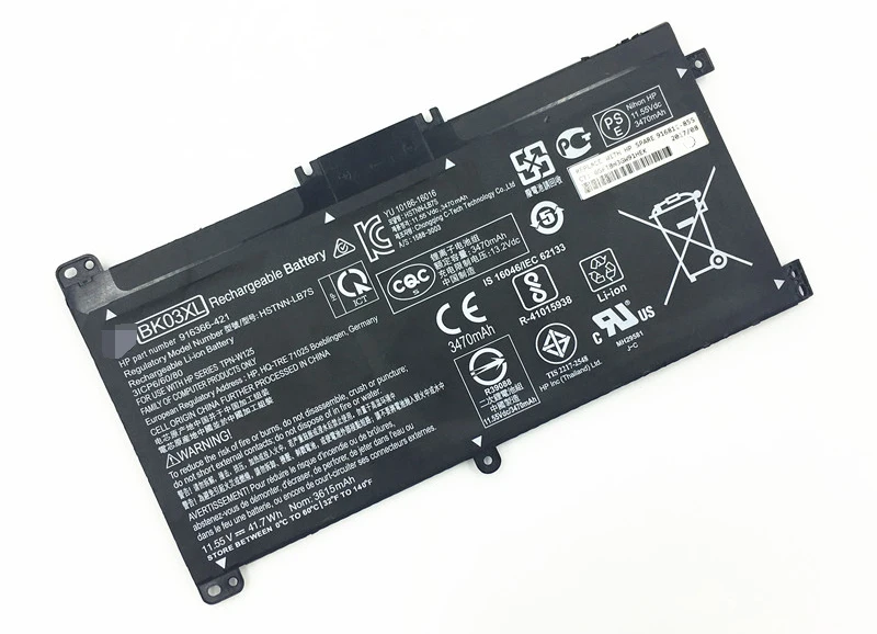 Аккумуляторная батарея BK03XL для ноутбука HP Pavilion X360 14m 14-BA033TX 14-ba001ns HSTNN-LB7S HSTNN-UB7G 916366-541 916811-855
Аккумуляторная батарея BK03XL для ноутбука HP Pavilion X360 14m 14-BA033TX 14-ba001ns HSTNN-LB7S HSTNN-UB7G 916366-541 916811-855