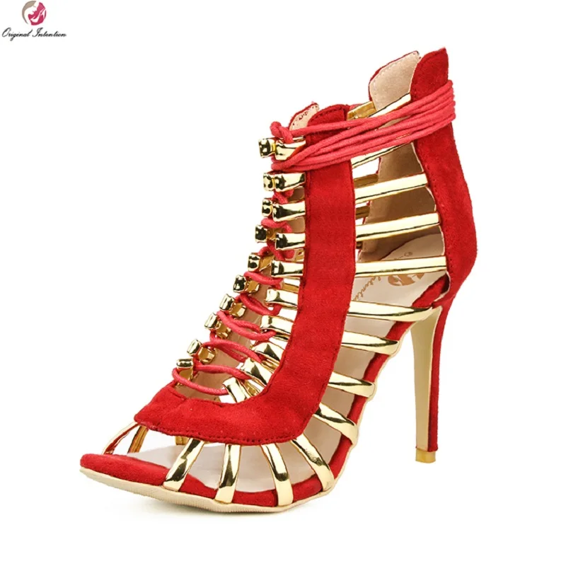 Original Intention Super Sexy Women Sandals Fashion Open Toe Thin High Heels Fashion Black Red Shoes Woman Plus US Size 4-15
Original Intention Super Sexy Women Sandals Fashion Open Toe Thin High Heels Fashion Black Red Shoes Woman Plus US Size 4-15