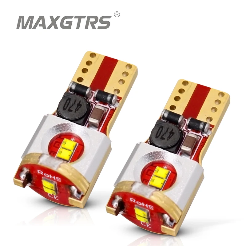 2x супер яркий T10 W5W 168 194 6 SMD CSP чип Canbus Автомобильный светодиодный Замена парковки