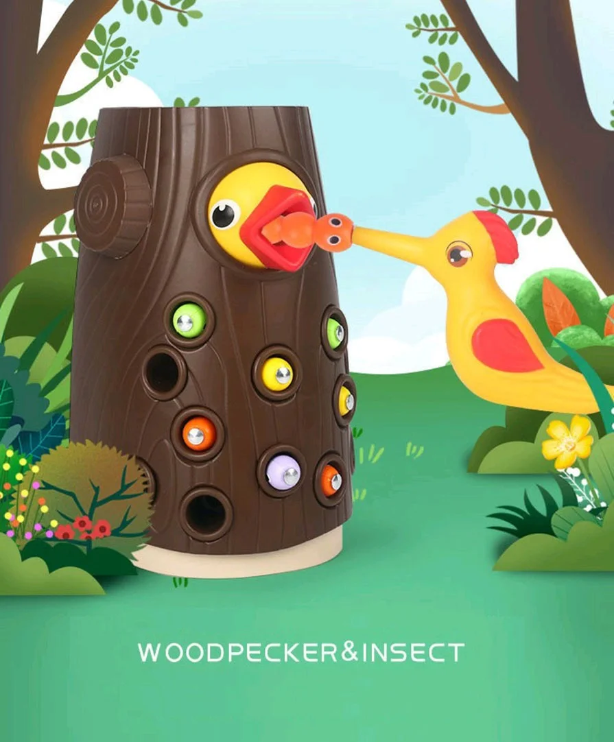 Montessori Toys For Children Woodpecker Catch Worm Kids Magnetic Game Set Baby Develop Motor Skills Educational Toys For Toddler
Montessori Toys For Children Woodpecker Catch Worm Kids Magnetic Game Set Baby Develop Motor Skills Educational Toys For Toddler