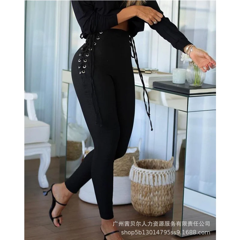 Женские осенние пикантные обтягивающие брюки WEPBEL, женские элегантные модные облегающие леггинсы-карандаш с высокой талией, длинные брюки
Женские осенние пикантные обтягивающие брюки WEPBEL, женские элегантные модные облегающие леггинсы-карандаш с высокой талией, длинные брюки