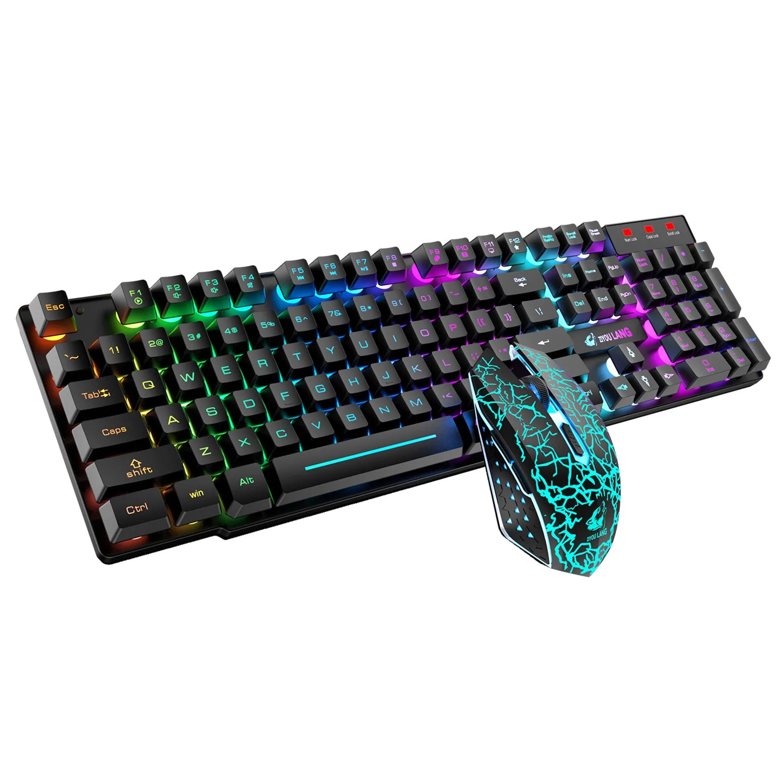 For Laptop 10 Games Wireless Gaming Keyboard Set Rainbow LED Backlit Rechargeable Mouse
For Laptop 10 Games Wireless Gaming Keyboard Set Rainbow LED Backlit Rechargeable Mouse