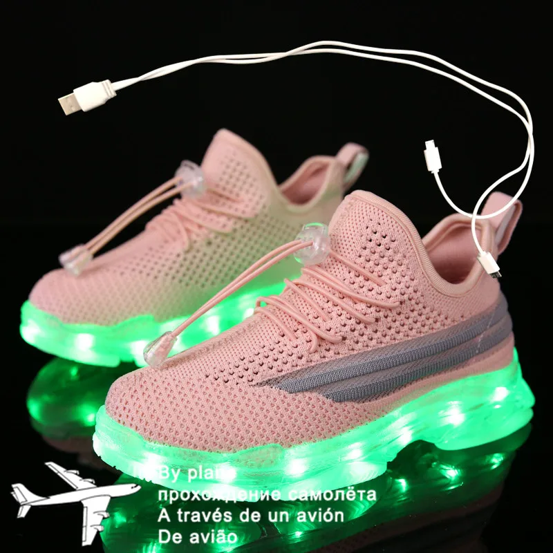 2021 Kids Led Usb Charging Shoes Glowing Sneakers Children Hook Loop Luminous Shoes for Girls Boys Men Women Skate LED Shoes
2021 Kids Led Usb Charging Shoes Glowing Sneakers Children Hook Loop Luminous Shoes for Girls Boys Men Women Skate LED Shoes