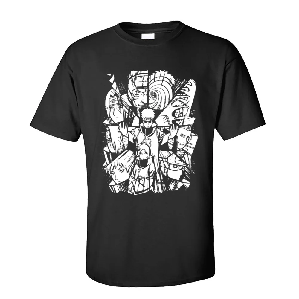 Casual Akatsuki Group Tshirt for Men O-Neck T-Shirt Summer/Fall Tops Shirts Short Sleeve On Sale Pure Cotton Printed T Shirt
Casual Akatsuki Group Tshirt for Men O-Neck T-Shirt Summer/Fall Tops Shirts Short Sleeve On Sale Pure Cotton Printed T Shirt