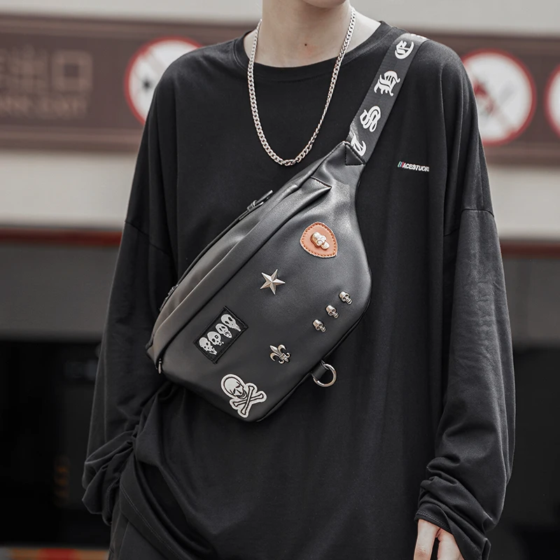 Fashion Men Waist Belt Bag Soft Leather Skull Outdoor Sport Fanny Pack Male Hand Bags Large Phone Shoulder Crossbody Chest Bag
Fashion Men Waist Belt Bag Soft Leather Skull Outdoor Sport Fanny Pack Male Hand Bags Large Phone Shoulder Crossbody Chest Bag