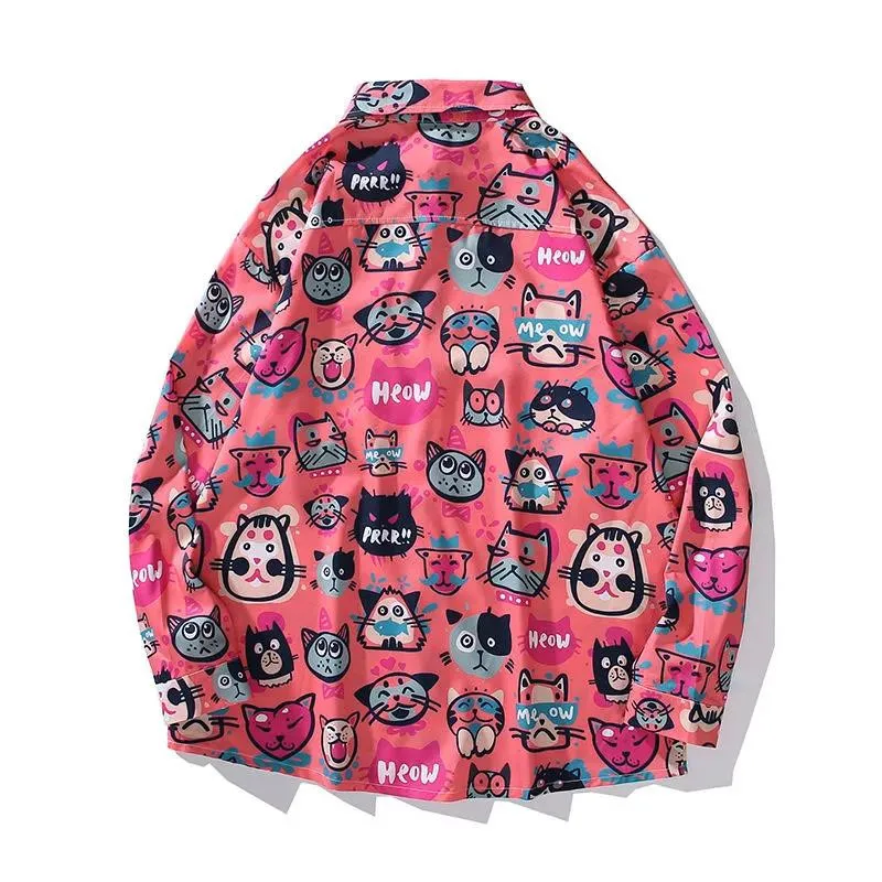 Red Cute Cat Print Shirt Girl Funny Autumn Oversize Shirt Women Korean Gothic Tops Japanese Clothes Long Sleeve Harajuku Shirt
Red Cute Cat Print Shirt Girl Funny Autumn Oversize Shirt Women Korean Gothic Tops Japanese Clothes Long Sleeve Harajuku Shirt