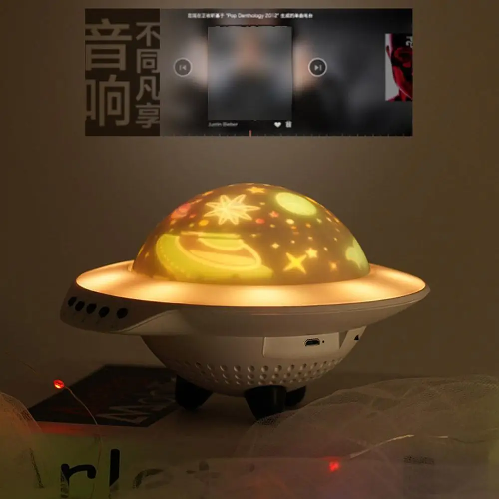 UFO Projection Music Sky Light Bluetooth Remote Control Party Baby Decoration Light Night Rotating Sleep Lighting For Famil W3P9
UFO Projection Music Sky Light Bluetooth Remote Control Party Baby Decoration Light Night Rotating Sleep Lighting For Famil W3P9