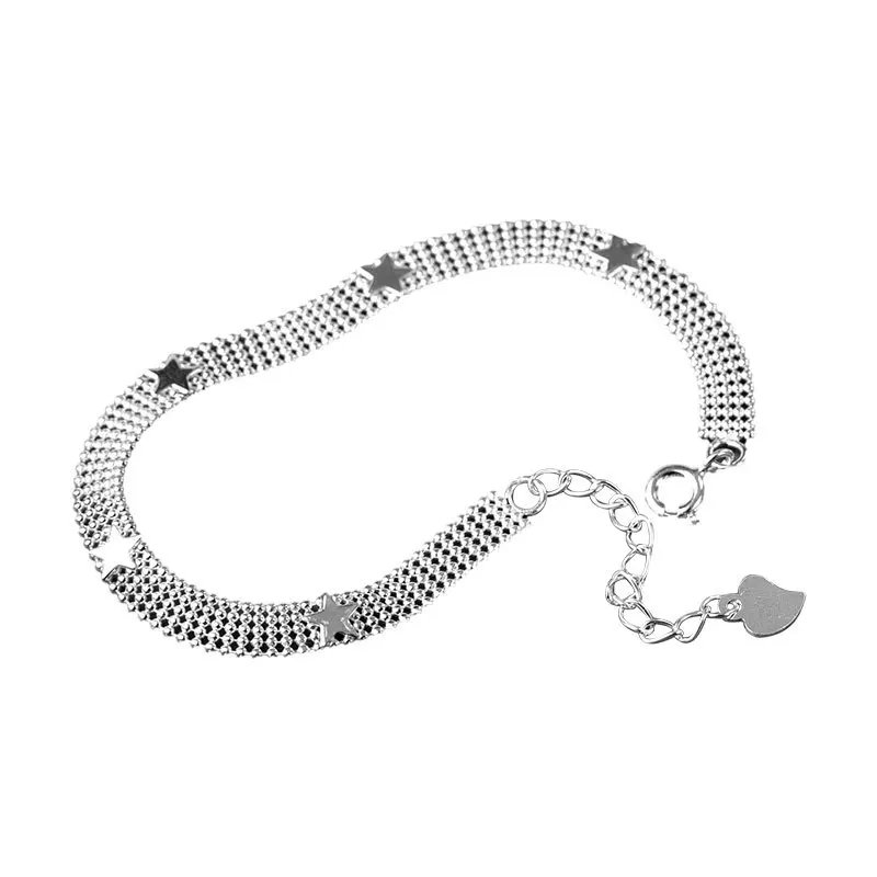 MLKENLY 925 sterling silver star wide chain bracelet temperament wild niche design sweet jewelry female bracelet gift
MLKENLY 925 sterling silver star wide chain bracelet temperament wild niche design sweet jewelry female bracelet gift