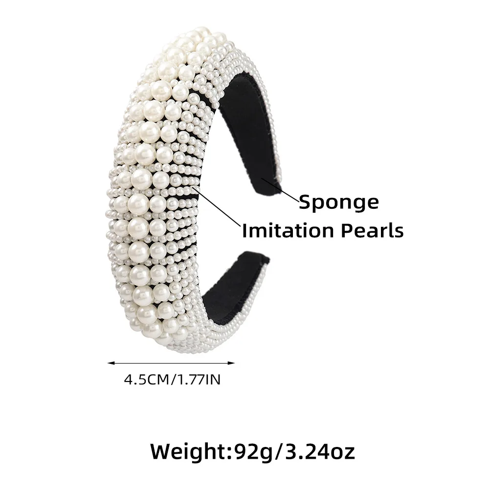 2021 Spring New Fashion Simple Size Imitation Pearl Headband Female Creative Popular Wide-brim Sponge Hair Accessories
2021 Spring New Fashion Simple Size Imitation Pearl Headband Female Creative Popular Wide-brim Sponge Hair Accessories