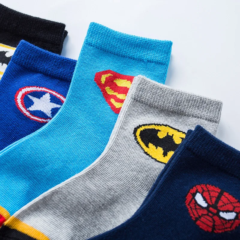New 5Pairs/set Socks Cartoon Super Hero Captain Cotton Kids Boys Socks Gift for 2-10Y
New 5Pairs/set Socks Cartoon Super Hero Captain Cotton Kids Boys Socks Gift for 2-10Y