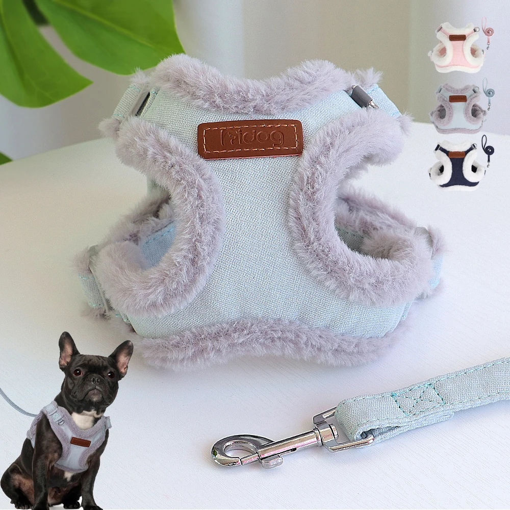 Warm Winter Dog Harness and Leash Set Soft Fur Padded Dogs Cat Vest Harness With Pet Lead Rope For Small Medium Large Dogs S-L
Warm Winter Dog Harness and Leash Set Soft Fur Padded Dogs Cat Vest Harness With Pet Lead Rope For Small Medium Large Dogs S-L