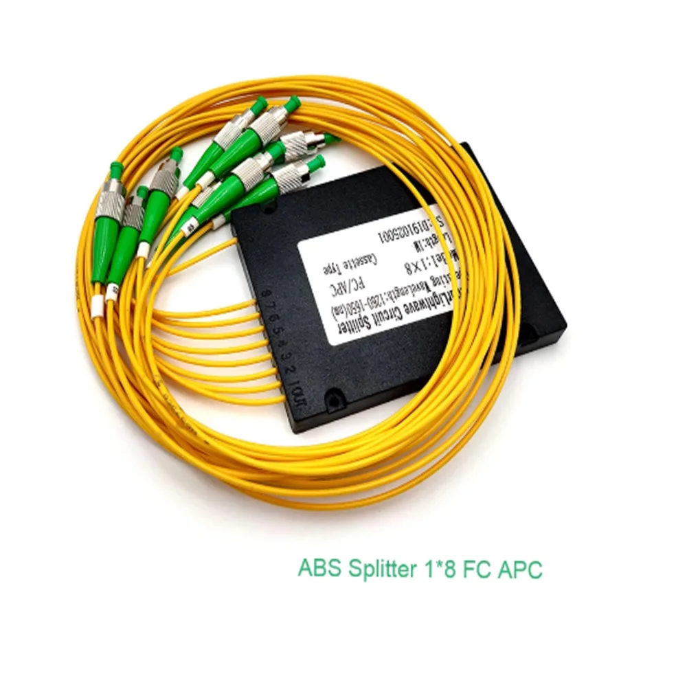 High Stabilit5pcs/lot FC/APC 1X8 ABS type Singlemode Fiber Optical splitter FTTH 1*8 optical fiber ConnectorOptical splitter
High Stabilit5pcs/lot FC/APC 1X8 ABS type Singlemode Fiber Optical splitter FTTH 1*8 optical fiber ConnectorOptical splitter