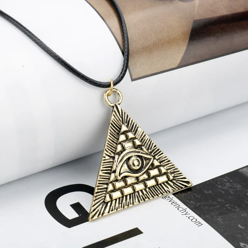 Europe And America King Of Games Egyptian Pyramids Eye Horus Triangle Metal Pendant Necklace
Europe And America King Of Games Egyptian Pyramids Eye Horus Triangle Metal Pendant Necklace