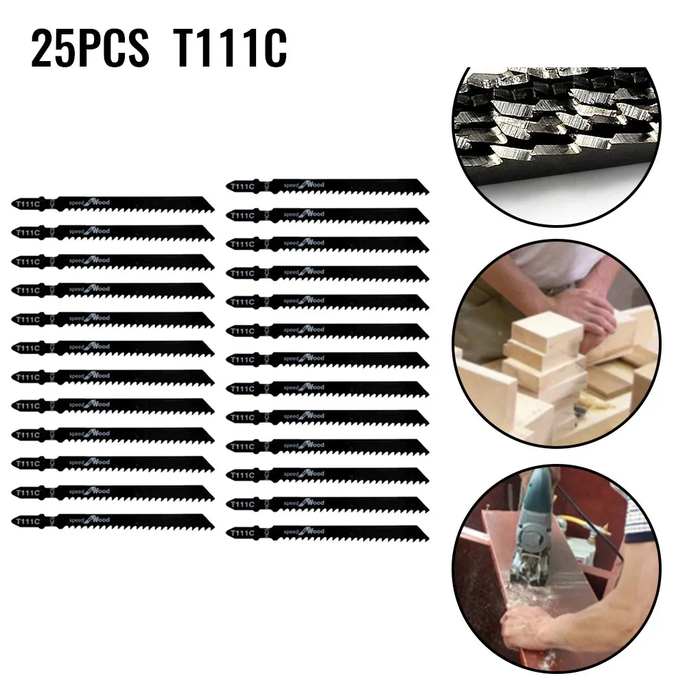 25Pcs T111C Jig Saw T-Shank Blade Cutter Metal Wood Plastic Assorted Blade Cutting Woodworking Electric Power Tool Part
25Pcs T111C Jig Saw T-Shank Blade Cutter Metal Wood Plastic Assorted Blade Cutting Woodworking Electric Power Tool Part