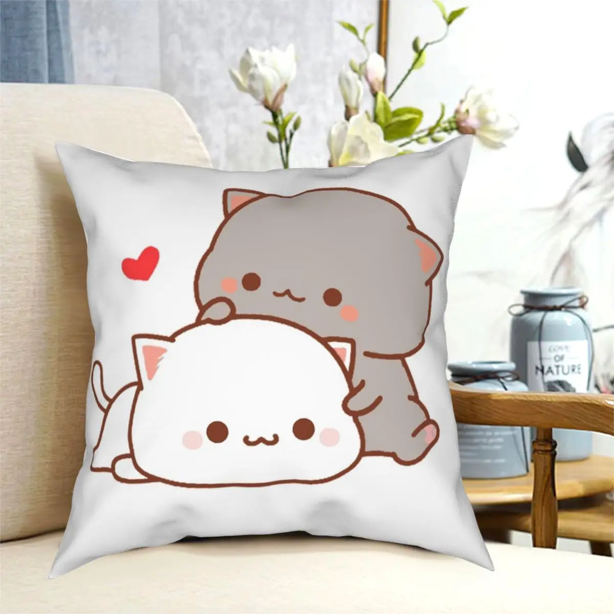 Peach and Goma Pillowcase Polyester Printed Zip Decor Throw Pillow Case Home Cushion Cover
Peach and Goma Pillowcase Polyester Printed Zip Decor Throw Pillow Case Home Cushion Cover
