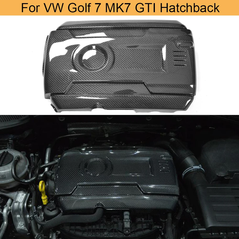 Крышка автомобильного двигателя из углеродного волокна крышка для Volkswagen VW Golf 7 MK7