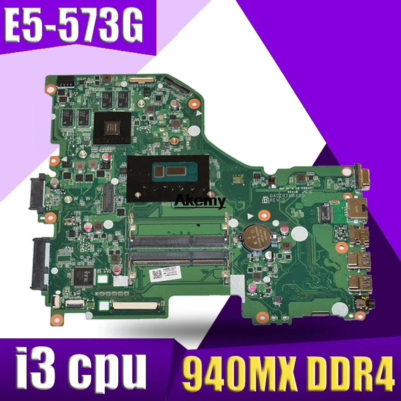 DAZAAMB16E0 ZAAA ZAAX32 NBGDW11002 NBGG711002 I3 Процессор 940MX DDR4 материнская плата для For Acer Aspire E5-774G E5-575 E5-575TG F5-573G
DAZAAMB16E0 ZAAA ZAAX32 NBGDW11002 NBGG711002 I3 Процессор 940MX DDR4 материнская плата для For Acer Aspire E5-774G E5-575 E5-575TG F5-573G