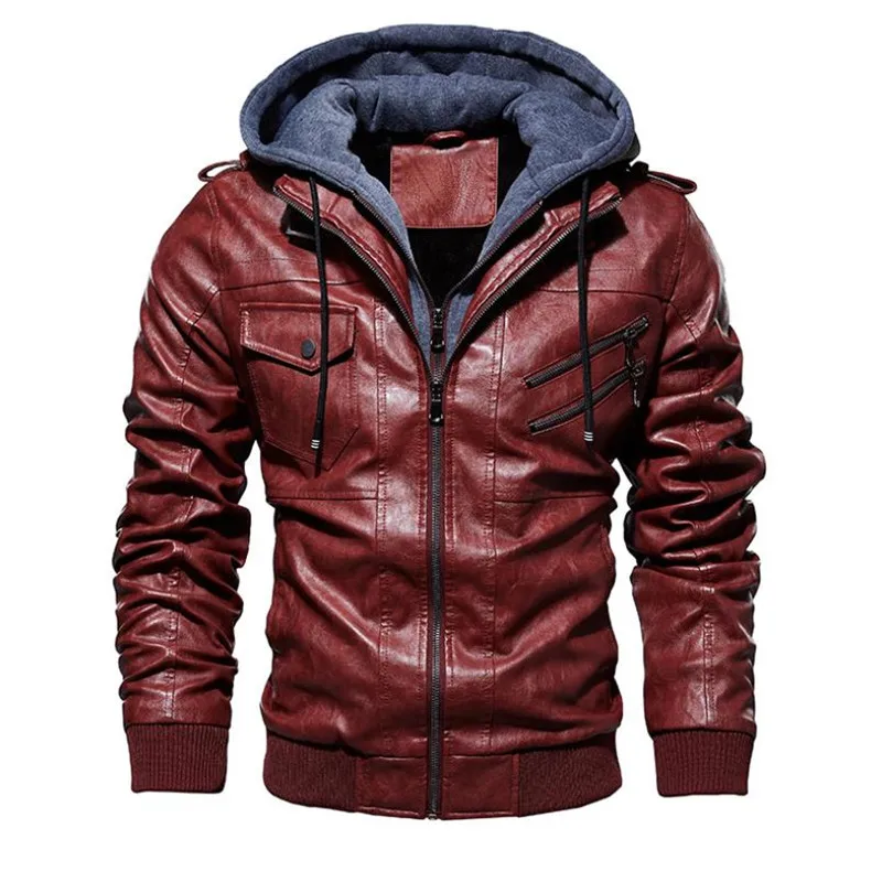 winter men's leather jacket motorcycle hooded jacket men's warm Casual PU leather coat Fleece men's Coats Brand clothing
winter men's leather jacket motorcycle hooded jacket men's warm Casual PU leather coat Fleece men's Coats Brand clothing