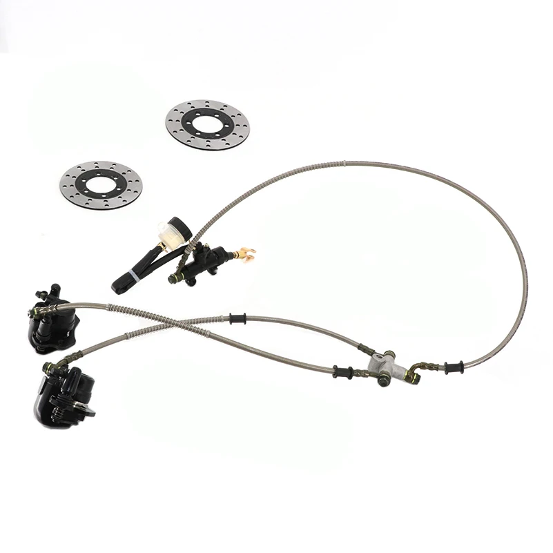 Go kart part Hydraulic Front Rear Brake Calipers Pad Assembly System & brake disc for 150cc 250cc ATV Quad Dirt Bike Dune Buggy
Go kart part Hydraulic Front Rear Brake Calipers Pad Assembly System & brake disc for 150cc 250cc ATV Quad Dirt Bike Dune Buggy