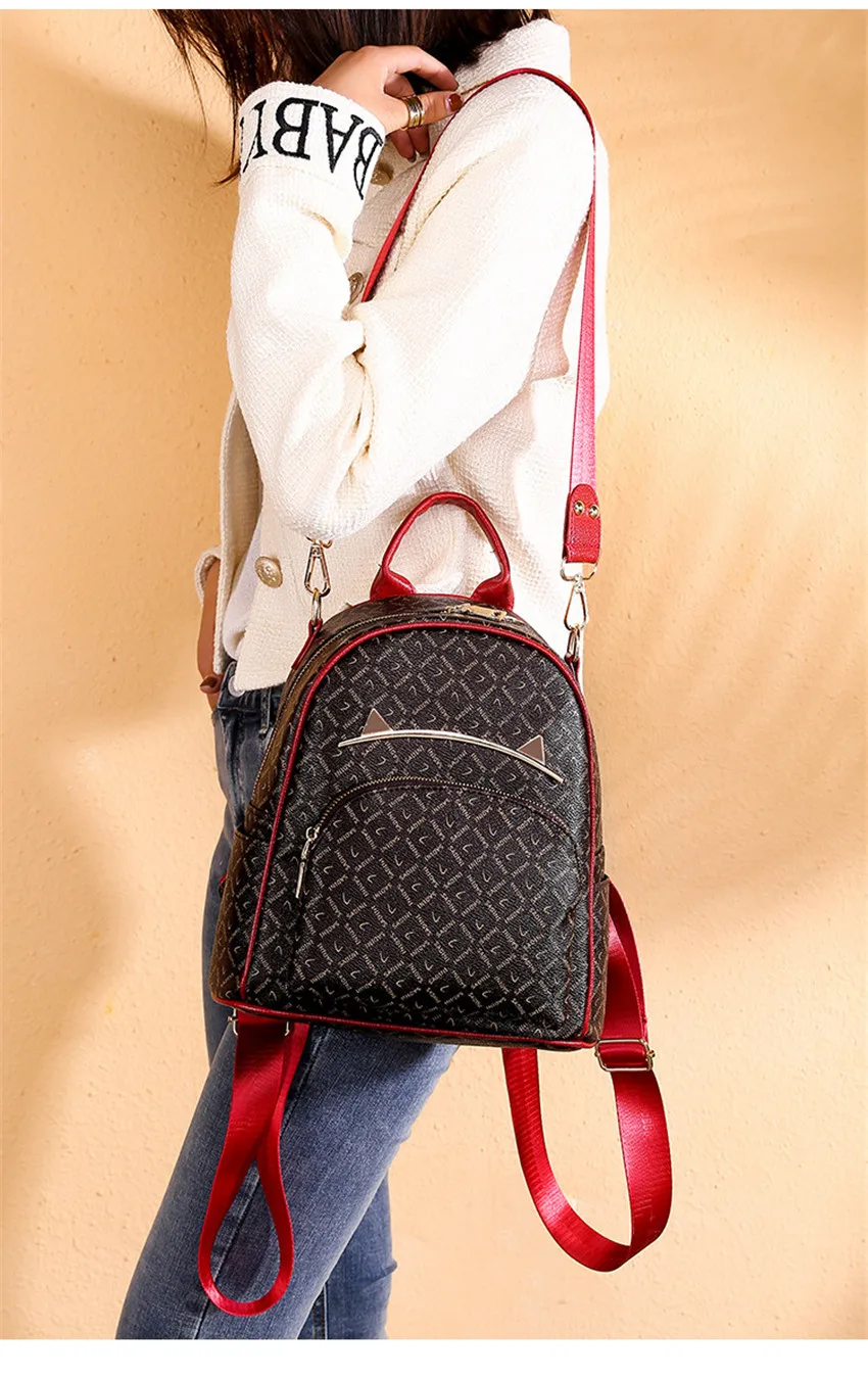 Винтажная мини-сумка женская фирменная дизайнерская рюкзак для девочек модные