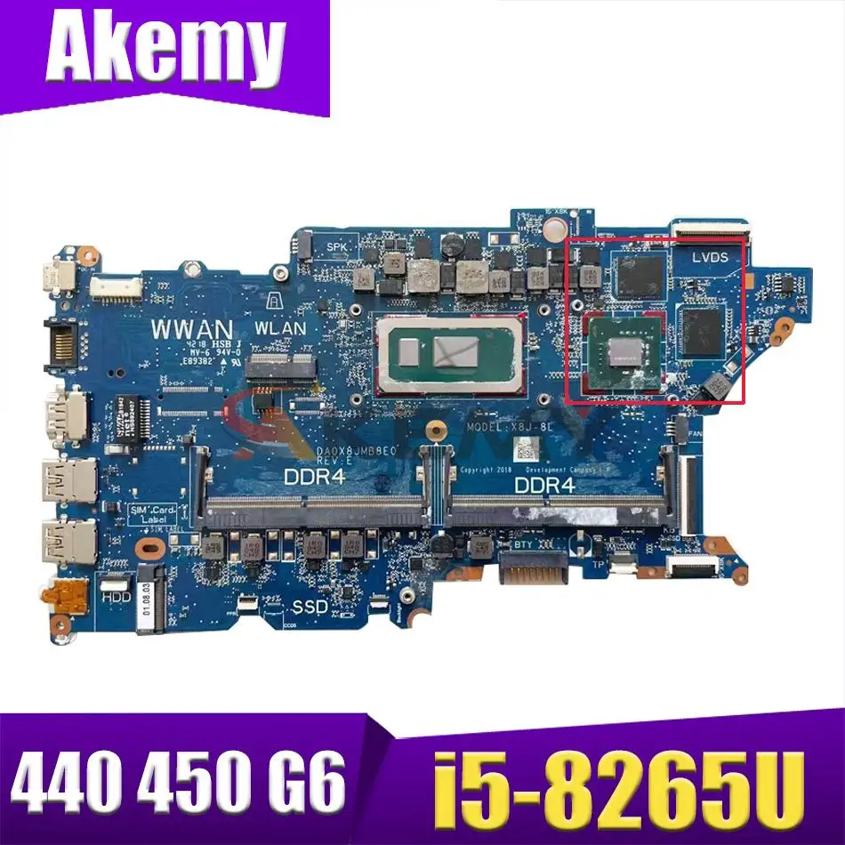 Для HP ProBook 440 450 G6 ZHAN 66 Pro 15 G2 материнская плата для ноутбука L44889-001 I5-8265U CPU MX130 2G GPU
Для HP ProBook 440 450 G6 ZHAN 66 Pro 15 G2 материнская плата для ноутбука L44889-001 I5-8265U CPU MX130 2G GPU