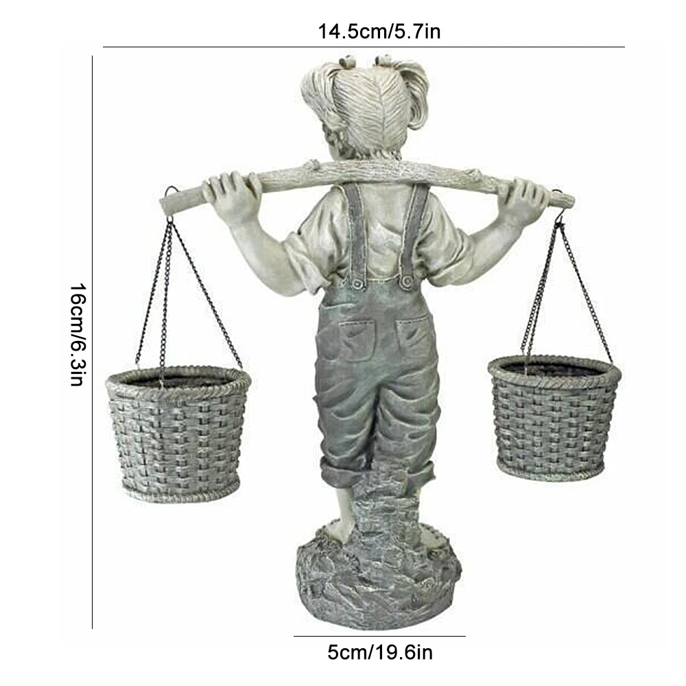 Garden Statues Resin Decor Little Girl Flowers For Sculptures Figurines Garden Decoration Resin Yard Sculptures Outdoor 
Garden Statues Resin Decor Little Girl Flowers For Sculptures Figurines Garden Decoration Resin Yard Sculptures Outdoor