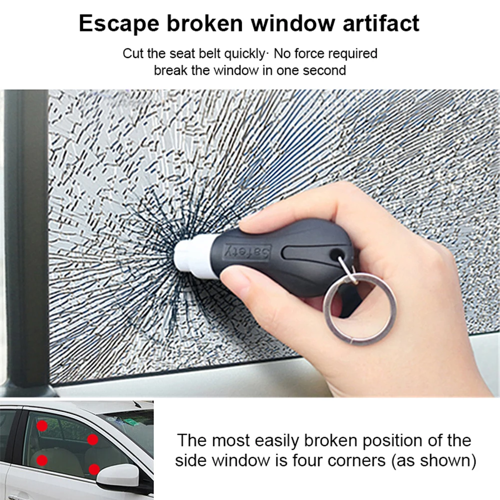 Car Escape Window Breaker Hammer Portable Safety Hammer 2-in-1 Seatbelt Cutter With Key Ring Car Accessories For Dropshipping
Car Escape Window Breaker Hammer Portable Safety Hammer 2-in-1 Seatbelt Cutter With Key Ring Car Accessories For Dropshipping