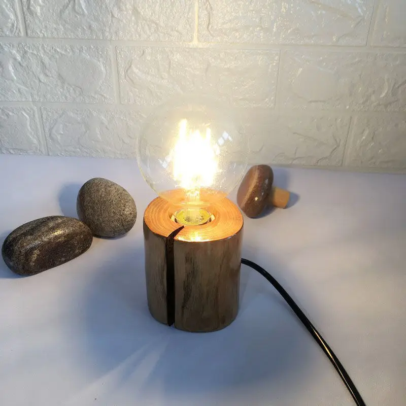 Modern Cottage Wooden Table Light E27 Bedside Table Lamp Bedroom Table Light Home Decoration Nature Crack Wood Lamp
Modern Cottage Wooden Table Light E27 Bedside Table Lamp Bedroom Table Light Home Decoration Nature Crack Wood Lamp