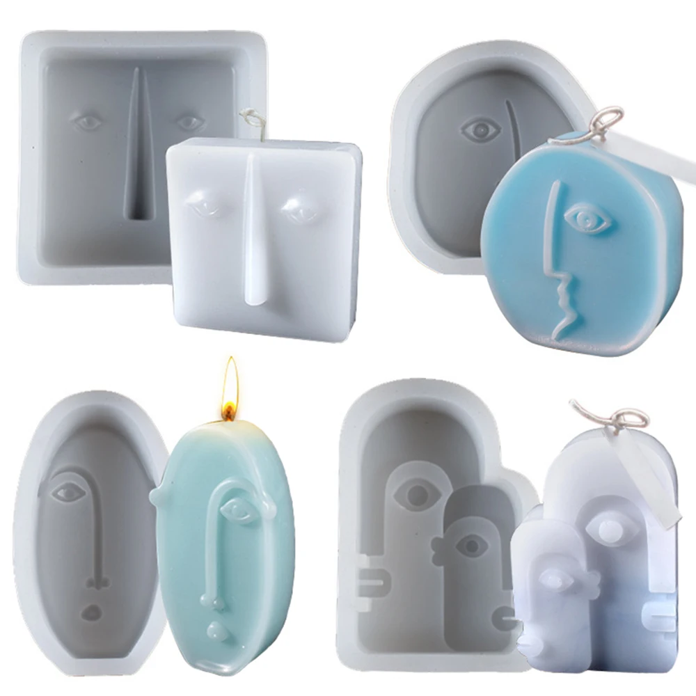 New Abstract Face Candle Silicone Mold for Handmade Desktop Decoration Gypsum Epoxy Resin Aromatherapy Candle Silicone Mould
New Abstract Face Candle Silicone Mold for Handmade Desktop Decoration Gypsum Epoxy Resin Aromatherapy Candle Silicone Mould