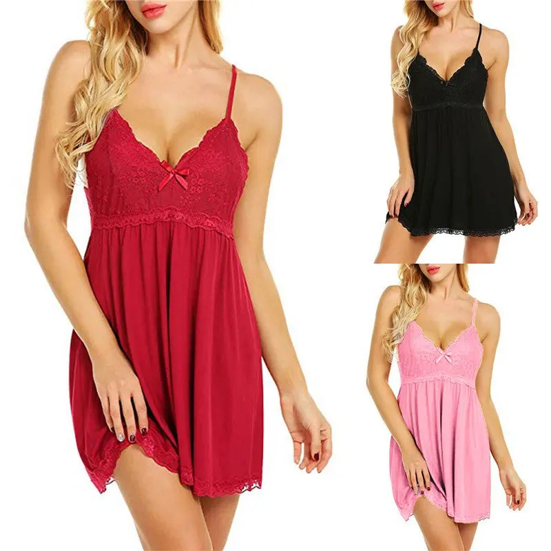 Babydoll Nightdress Women Sleepwear Lace Nightwear PLUS SIZE Sexy Dress Lingerie
Babydoll Nightdress Women Sleepwear Lace Nightwear PLUS SIZE Sexy Dress Lingerie