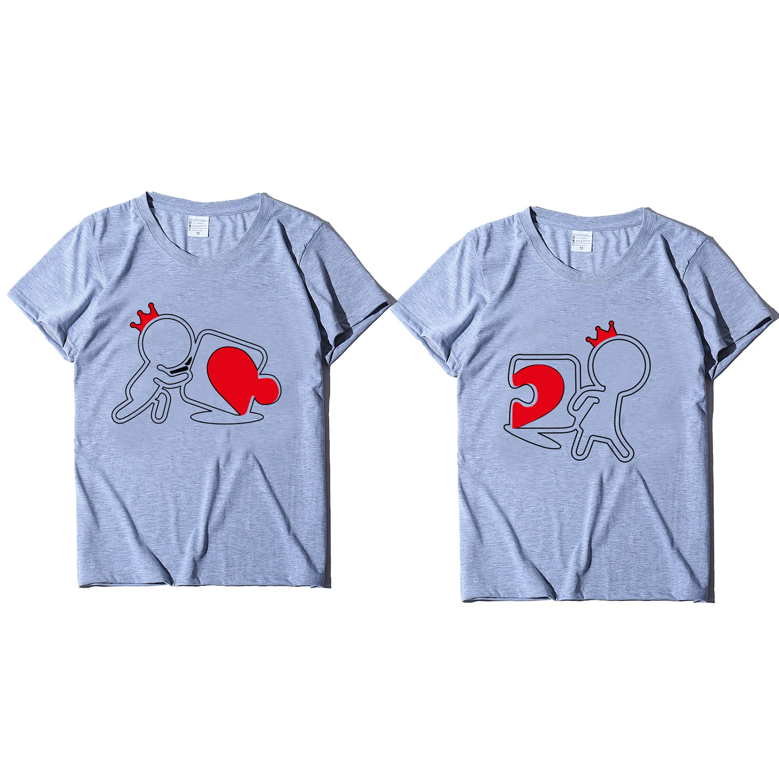 Lovers' Short Sleeve T-shirt Girl's/Boy's Cartoon Printing Pullover Casual Round Collar Tops Couple Clothes Short T-shirts Tees
Lovers' Short Sleeve T-shirt Girl's/Boy's Cartoon Printing Pullover Casual Round Collar Tops Couple Clothes Short T-shirts Tees