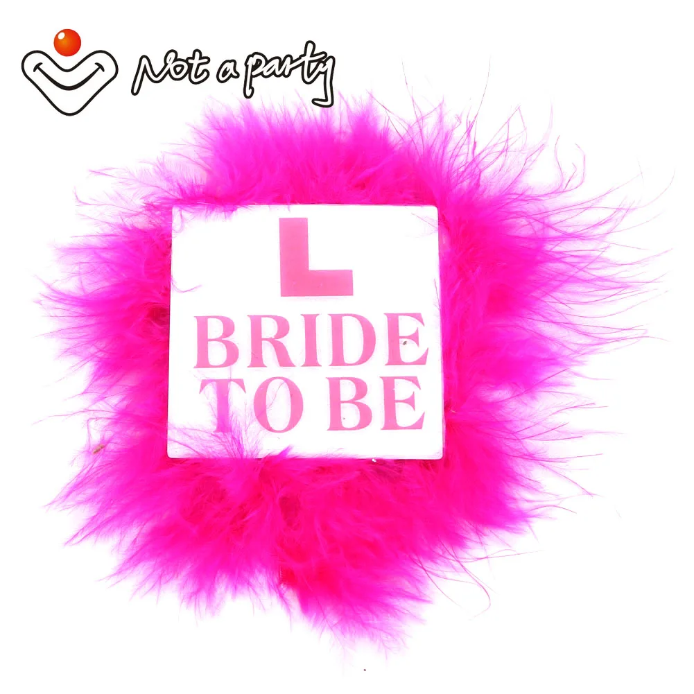 3pcs Wedding event hot pink feather Glitter 2020 L Bride to be brooch marriage bachelorette hen party supplies 2021 new design 
3pcs Wedding event hot pink feather Glitter 2020 L Bride to be brooch marriage bachelorette hen party supplies 2021 new design