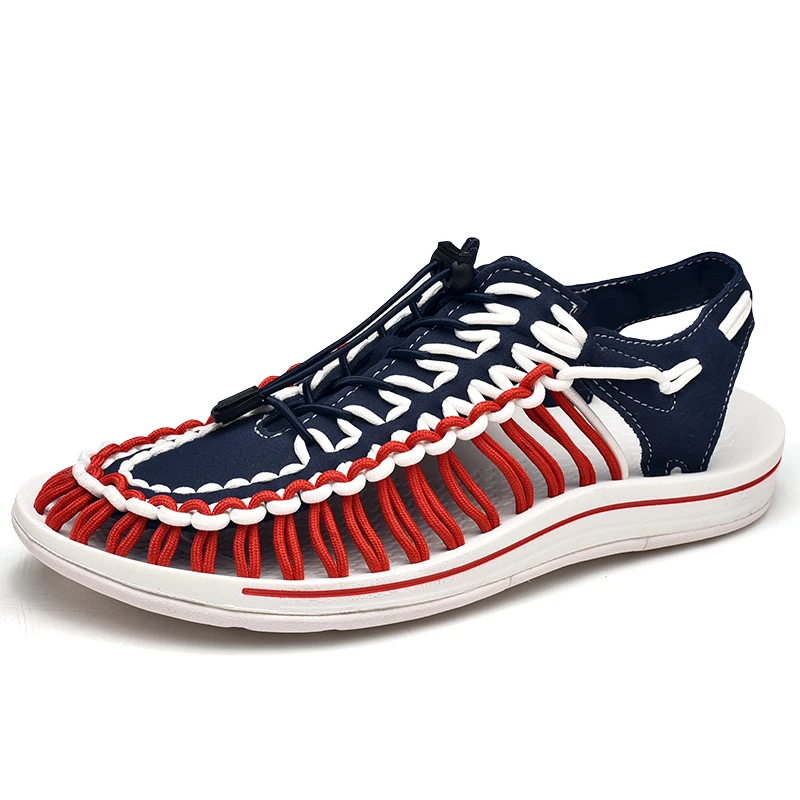 Summer Men's Beach Sandals Handmade Weaving Design Roman Sandals Breathable Non-slip Outdoor Casual Shoes Men's Elastic Sandals
Summer Men's Beach Sandals Handmade Weaving Design Roman Sandals Breathable Non-slip Outdoor Casual Shoes Men's Elastic Sandals