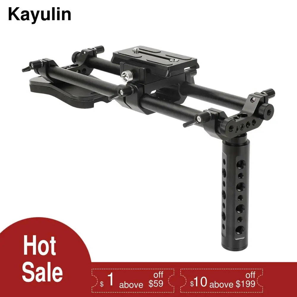 Kayulin Shoulder Mount Rig Kit With 15mm Rod System & Manfrotto QR Plate For DSLR Video Cameras And DV Camcorders
Kayulin Shoulder Mount Rig Kit With 15mm Rod System & Manfrotto QR Plate For DSLR Video Cameras And DV Camcorders