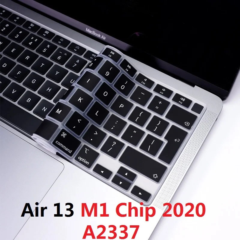 Защитный чехол для клавиатуры с Европейским расположением Macbook Air 13 2020 M1 Chip A2337