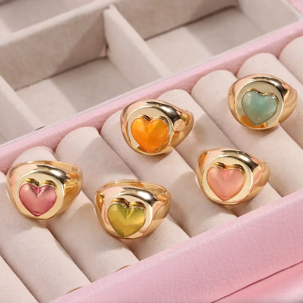 Flatfoosie 2021 New Korean Heart Glaze Rings Fashion Colourful Yin Yang Metal Geometric Rings for Women Trendy Simple Jewelry
Flatfoosie 2021 New Korean Heart Glaze Rings Fashion Colourful Yin Yang Metal Geometric Rings for Women Trendy Simple Jewelry