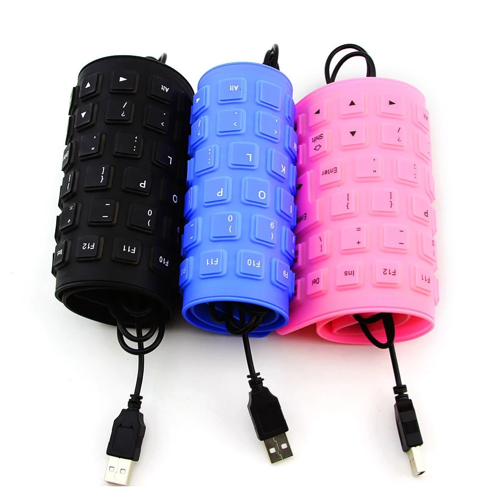 New Foldable Silicone Keyboard USB Wired Silicon Flexible Soft Waterproof Roll Up Silica Gel Keyboard for PC Laptop Notebook
New Foldable Silicone Keyboard USB Wired Silicon Flexible Soft Waterproof Roll Up Silica Gel Keyboard for PC Laptop Notebook