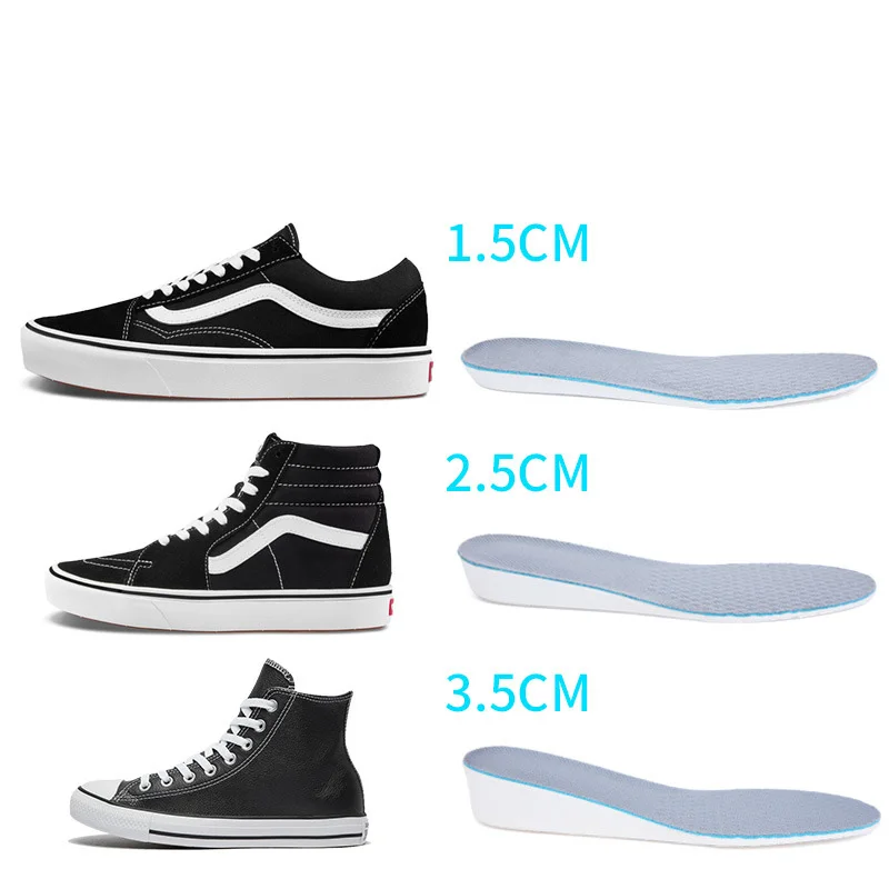 Height increase insoles for men/women 1.5/2.5/3.5 cm up invisiable arch support orthopedic insoles shock absorption EVA Material
Height increase insoles for men/women 1.5/2.5/3.5 cm up invisiable arch support orthopedic insoles shock absorption EVA Material