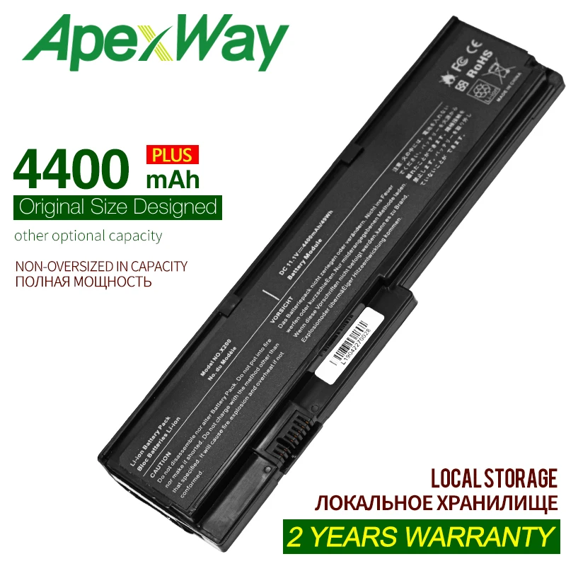 Аккумулятор Apexway 4400 мАч для ноутбука lenovo ASM 42T4537 FRU 42T4536 42T4538 ThinkPad X201i X201s X200 X200s X201