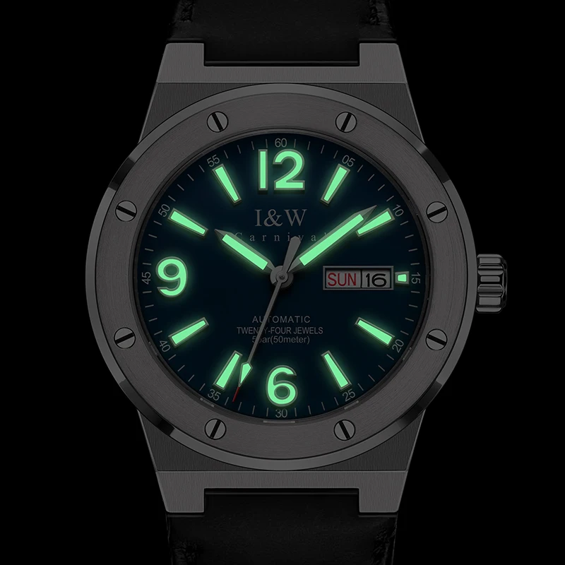 Новинка 2021 швейцарские механические часы I & W для мужчин брендовые Роскошные