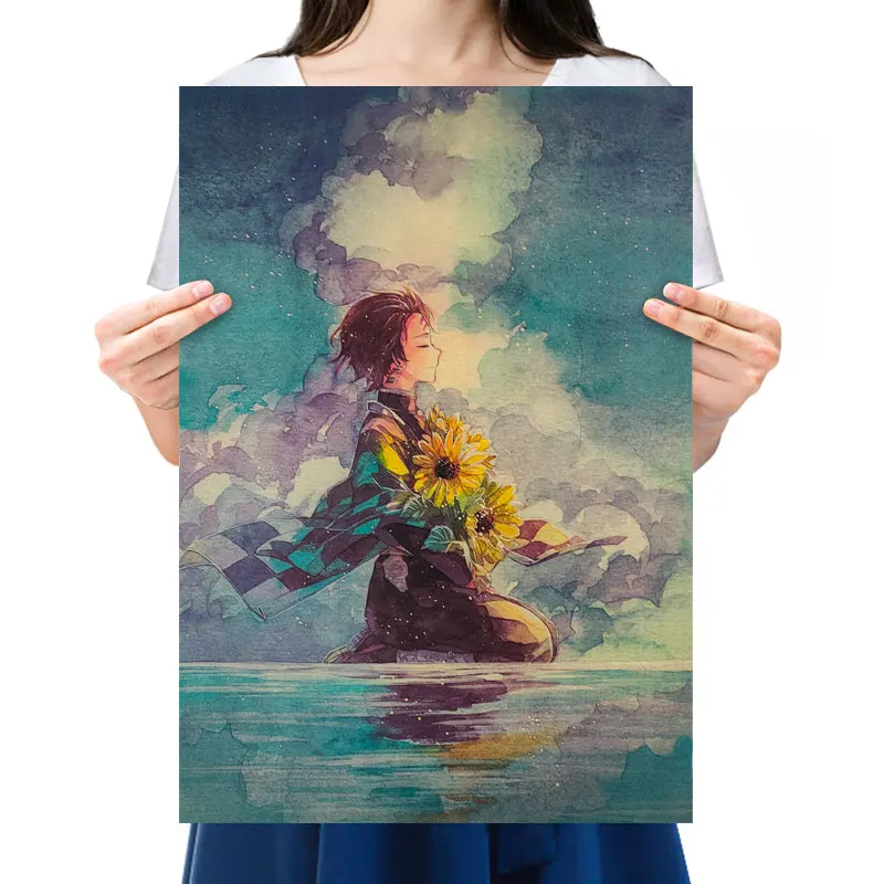 Anime Ghost Demon Slayer Character Kamado Tanjirou Vintage Kraft Paper Pop Posters Home Decor Painting Wall Stickers 50.5*35cm
Anime Ghost Demon Slayer Character Kamado Tanjirou Vintage Kraft Paper Pop Posters Home Decor Painting Wall Stickers 50.5*35cm