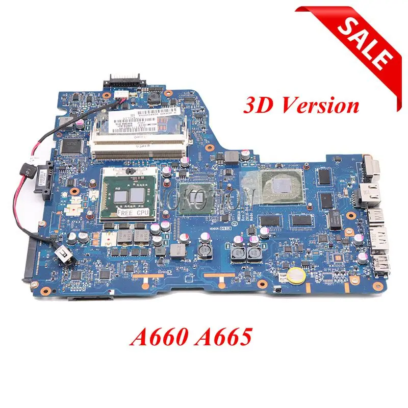 NOKOTION LA-6062P K000104430 K000112450 For Toshiba Satellite A660 A665 Laptop motherboard 3D Version GT330M GPU Free cpu
NOKOTION LA-6062P K000104430 K000112450 For Toshiba Satellite A660 A665 Laptop motherboard 3D Version GT330M GPU Free cpu