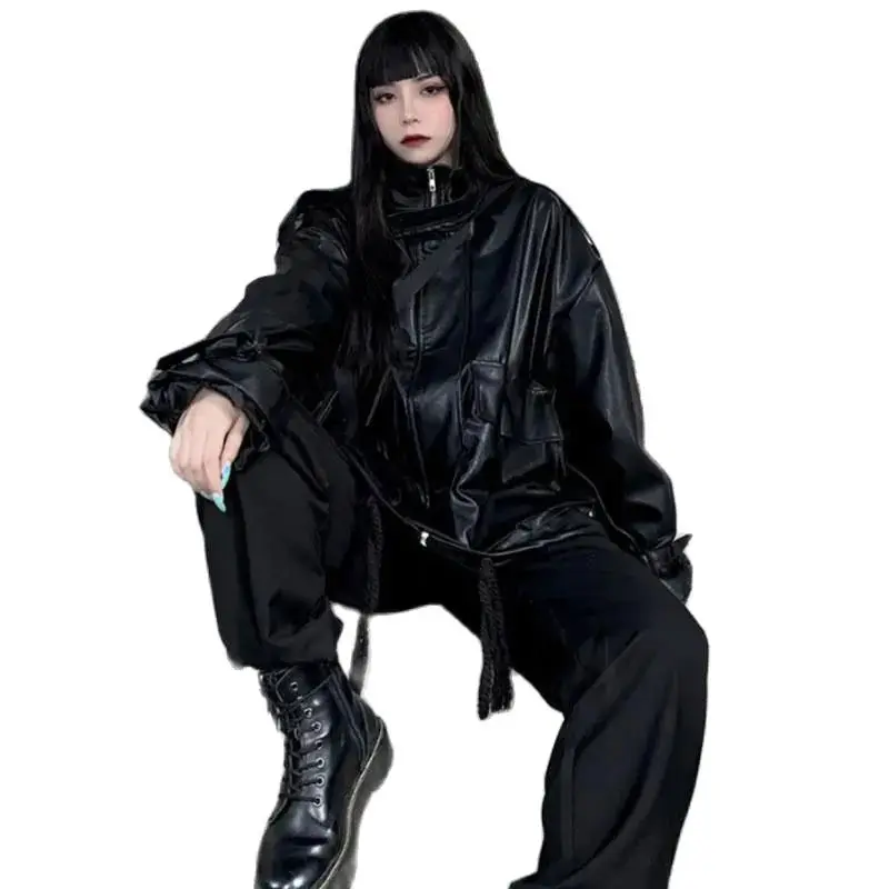 Fashionable Korean Leather Jacket Loose 2021 Autumn New Long-Sleeved Top Women's Leather Jacket Winter Jacket Trend
Fashionable Korean Leather Jacket Loose 2021 Autumn New Long-Sleeved Top Women's Leather Jacket Winter Jacket Trend