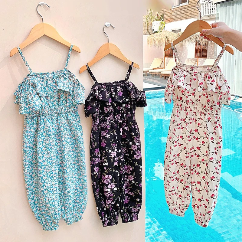 Infant Baby Clothing 2022 Summer New Sweet Polyester Printed Girls Jumpsuit Pants For Kids Floral Off Shoulder Romper 2-6 Years
Infant Baby Clothing 2022 Summer New Sweet Polyester Printed Girls Jumpsuit Pants For Kids Floral Off Shoulder Romper 2-6 Years