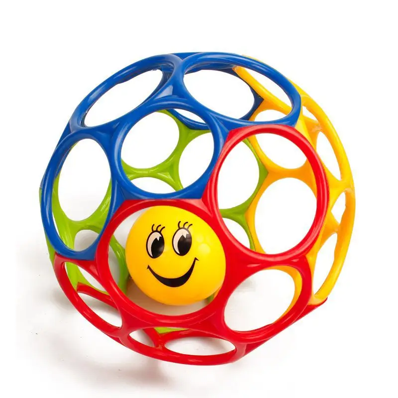 Oball Rollin Rainstick Rattle Easy-Grasp Toy Ages 3 Months Baby Hand Catch Ball Toy Baby Grasping Hole Ball Learning Soft Rubber
Oball Rollin Rainstick Rattle Easy-Grasp Toy Ages 3 Months Baby Hand Catch Ball Toy Baby Grasping Hole Ball Learning Soft Rubber