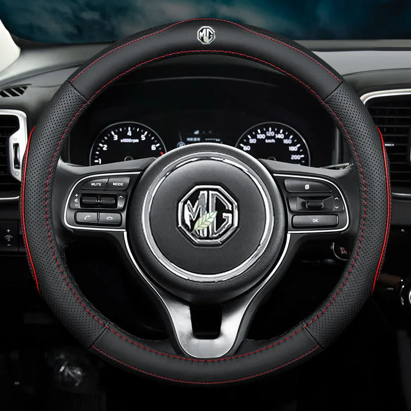 New Car Genuine Leather Steering Wheel Covers Non-slip for MG 6 ZS HS GS EHS EZS GT EV RX5 Fashion car interior accessories
New Car Genuine Leather Steering Wheel Covers Non-slip for MG 6 ZS HS GS EHS EZS GT EV RX5 Fashion car interior accessories